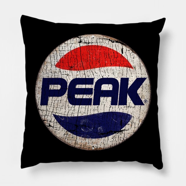 PEAK or PEPSI Pillow by IJKARTISTANSTYLE