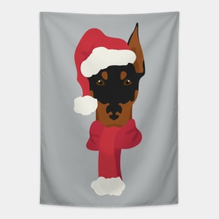 Doberman Christmas Dog Tapestry