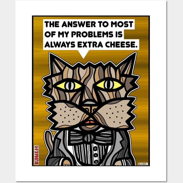 "The answer to most of my problems..." Wall Art by The BuddaKats