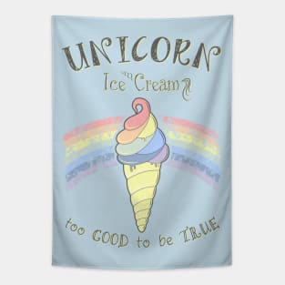 Unicorn Ice Cream Tapestry