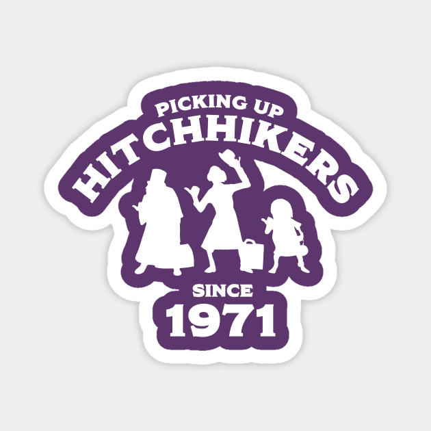 Hitchhikers Since 1971 (WDW Version) - White Magnet by WearInTheWorld