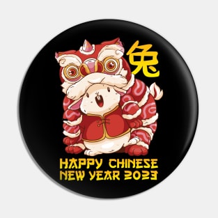 Good Luck Zodiac Happy Chinese New Year of the Rabbit Pin