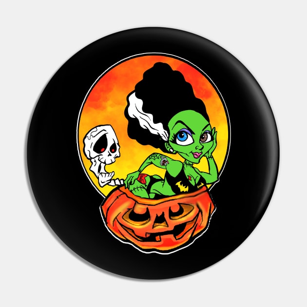 Bride of Frankenstein pin up Pin by Biomek