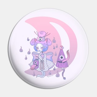 Lovely Lolita Yokai Pin