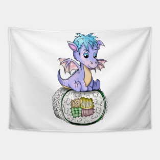 baby dragon roll sushi Tapestry