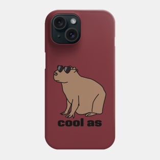 Cool As a Capybara Phone Case