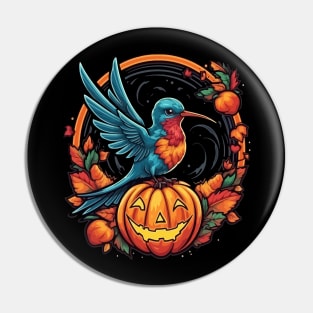 Hummingbird Halloween Pin