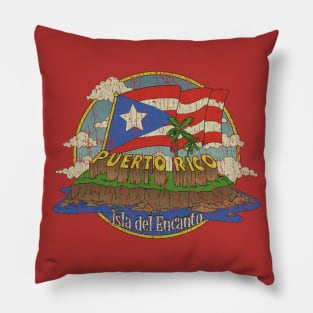 Puerto Rico Isla del Encanto 1898 Pillow