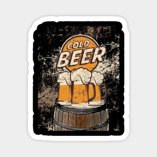 Cold Beer on Tap Magnet