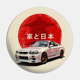 JDM Nippon Nissan Skyline GT-R Pin