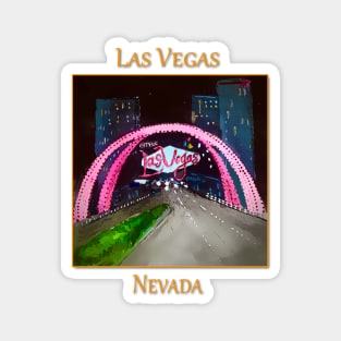 Las Vegas Neon Sign Magnet