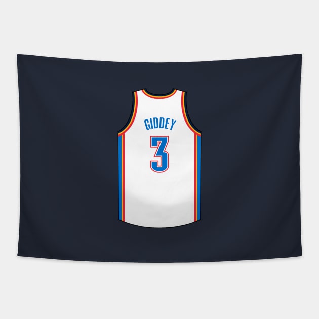 Josh Giddey Oklahoma City Jersey Qiangy Tapestry by qiangdade