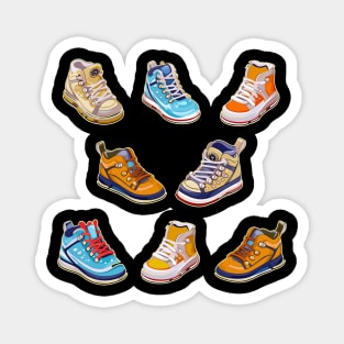 Funky Cute High Top Tennis Shoes Magnet