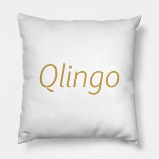 Qlingo Logo Pillow