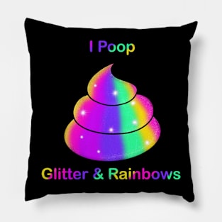 Glitter poop Pillow