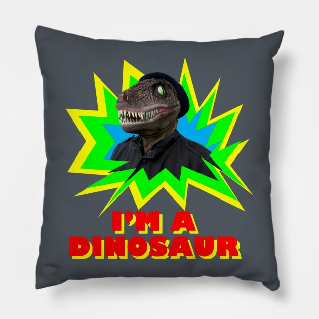 I'm a Dinosaur Pillow by Channel Awesome