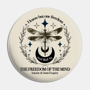 Freedom quote design Pin