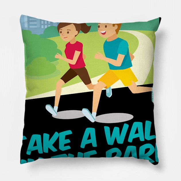 30th March - Take A Walk In The Park Day Pillow by fistfulofwisdom