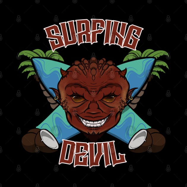 Surfing Devil by RampArt