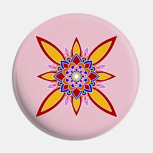 Mandala Flower Pin