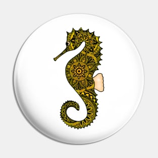 Seahorse (yellow) Pin