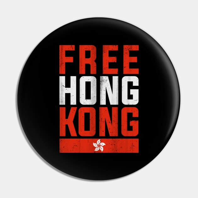 Free Hong Kong Pro Democracy Pin by TextTees