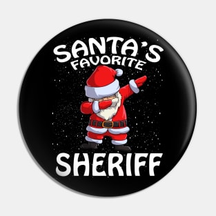 Santas Favorite Sheriff Christmas Pin