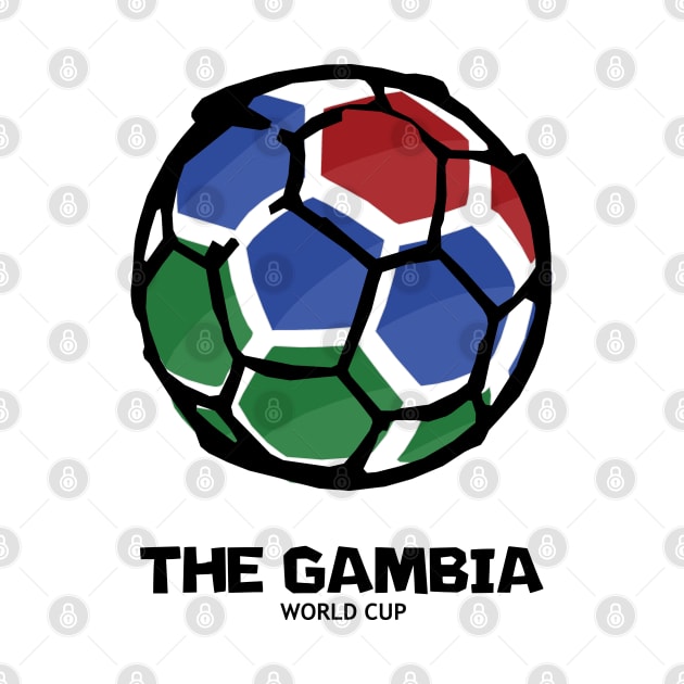 The Gambia Football Country Flag by KewaleeTee