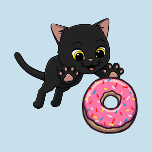 Bombay Cat excited to eat a donut T-Shirt