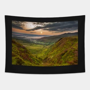 Glyn Tarell from Craig Cerrig-gleisiad with Pen y Fan and Corn Du, Brecon Beacons National Park, Wales Tapestry