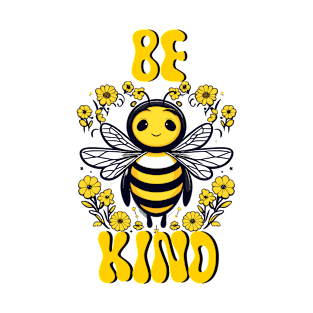 Be kind design with a cute adorable bee illustration T-Shirt