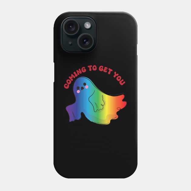 cute ghost halloween Phone Case by SurpriseART