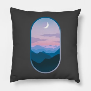 Mountains in Frame Pillow