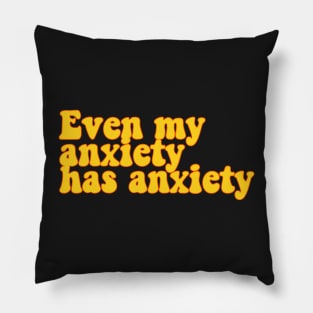 Relatable mood sticker design Pillow