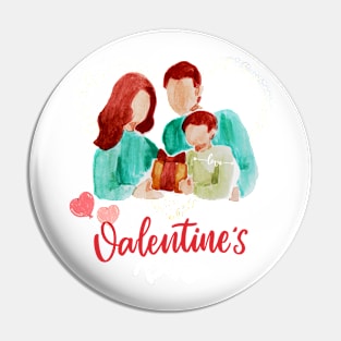 Valentines Day T-Shirt Pin