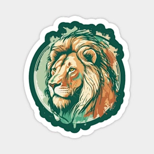 Lion Face Artwork Magnet