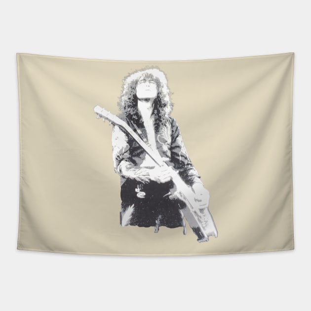 VINTAGE ART GUITAR JIMMY PAGE Tapestry by LuckYA