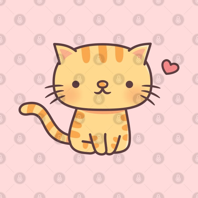 Cute Ginger Tabby Cat Doodle by rustydoodle