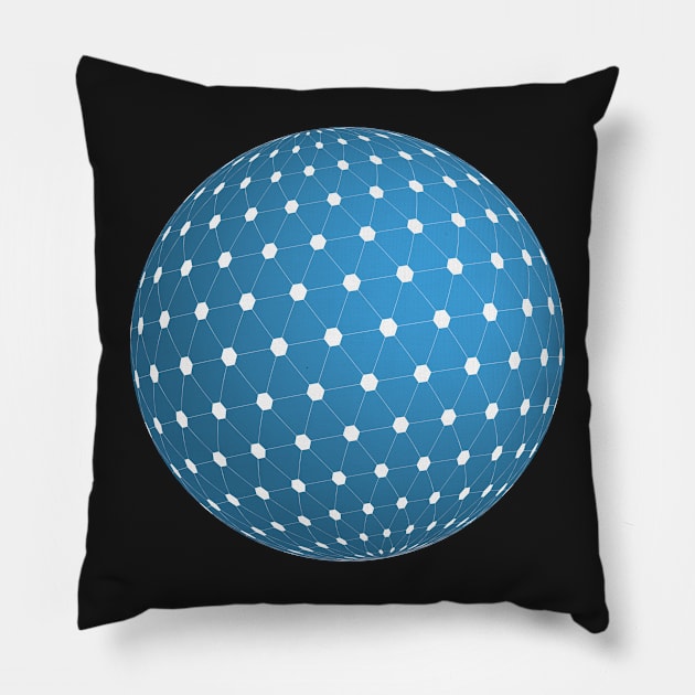 Cube Sphere Pillow by ZUCCACIYECIBO