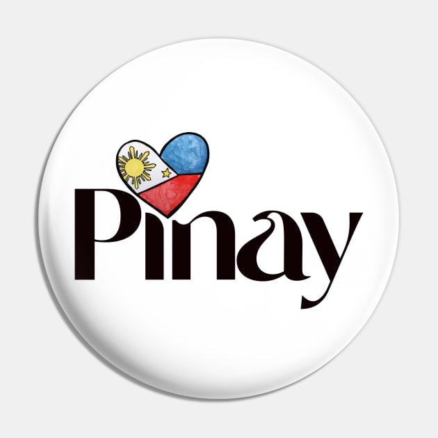 Pinay Heart Pin by bubbsnugg