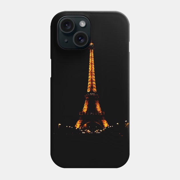 Eiffel Tower Neon Phone Case by enchantingants