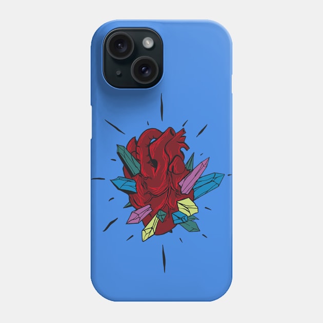 Crystal Heart Phone Case by Nameless_sb