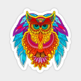 Mandala Owl Magnet