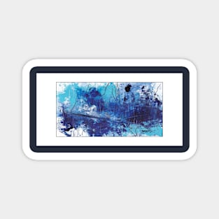 Blue abstract 2 Magnet