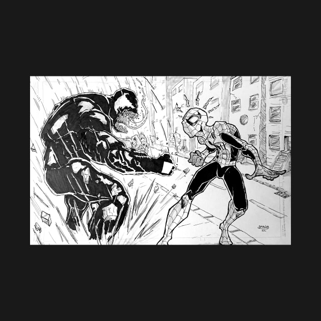 Spider vs Ven by BarnesComicArt