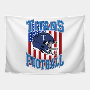 Retro Titans Football Tapestry