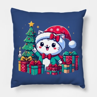 Holiday Kitty Pillow