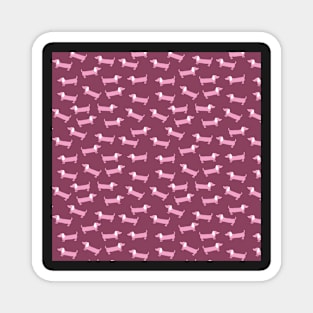 Pinky dachshunds pattern Magnet