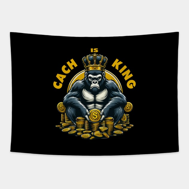 Cash is King Tapestry by SergioArt