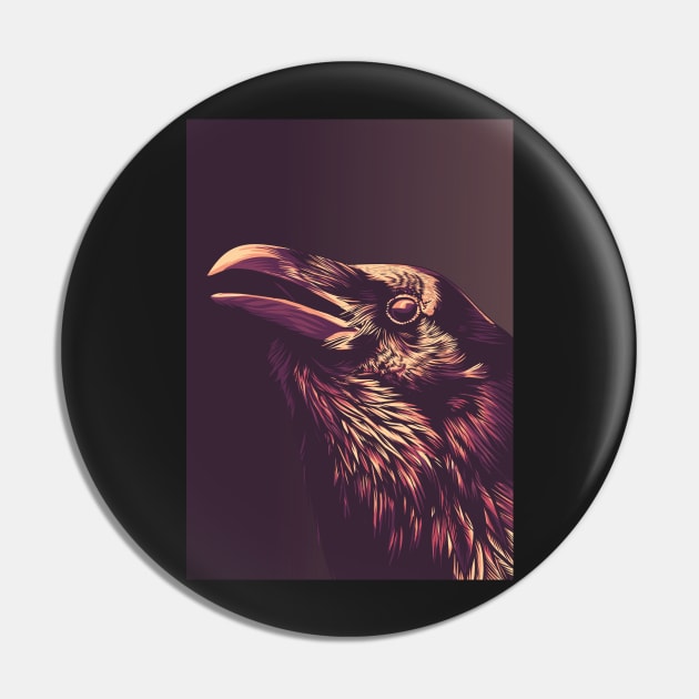 raven popart Pin by cryptoartdesign